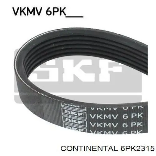 Ремень генератора 6PK2315 Continental/Siemens