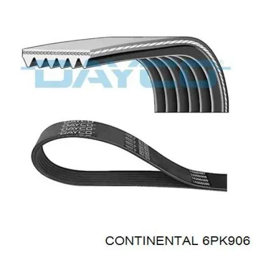 Клиновый ремень Continental/Siemens 6PK906 цена, от 11.30 USD