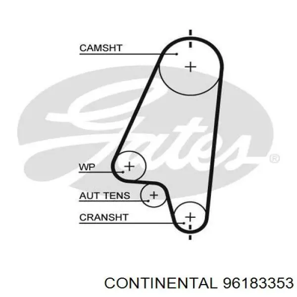 Ремень ГРМ 96183353 Continental/Siemens