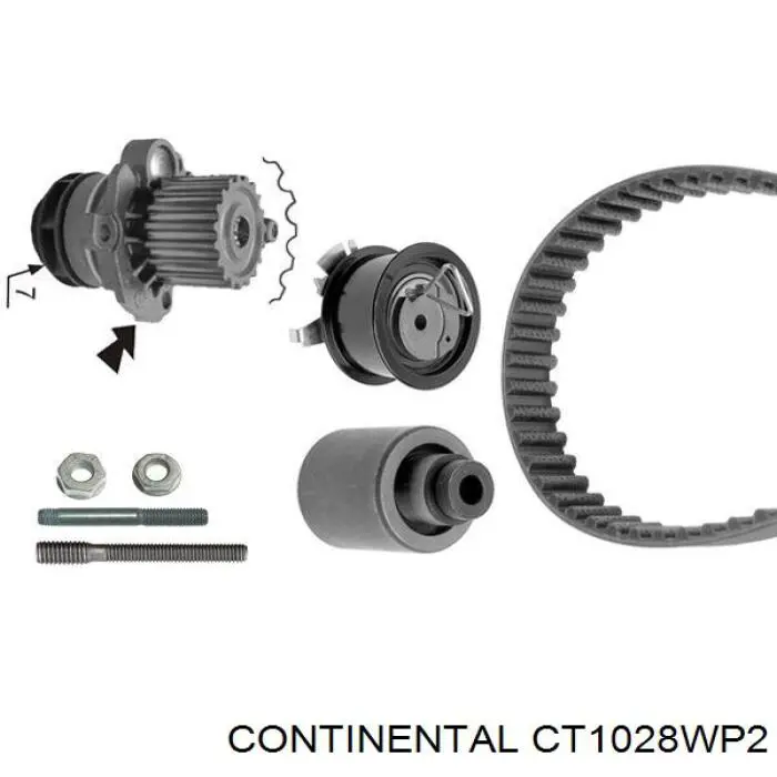 Ремень ГРМ, комплект Continental/Siemens CT1028WP2