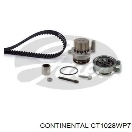 CT1028WP7 Continental correia do mecanismo de distribuição de gás, kit