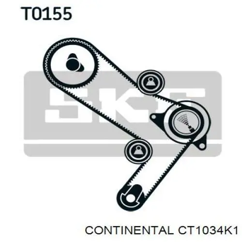 Комплект ГРМ CT1034K1 Continental/Siemens