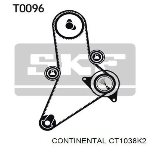 Купить CT1038K2 Continental/Siemens Комплект ГРМ