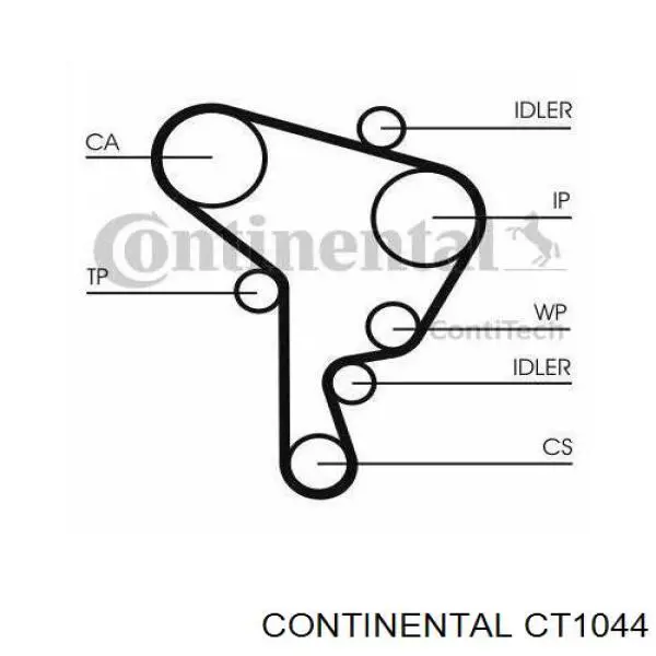 Ремінь ГРМ CT1044 Continental/Siemens