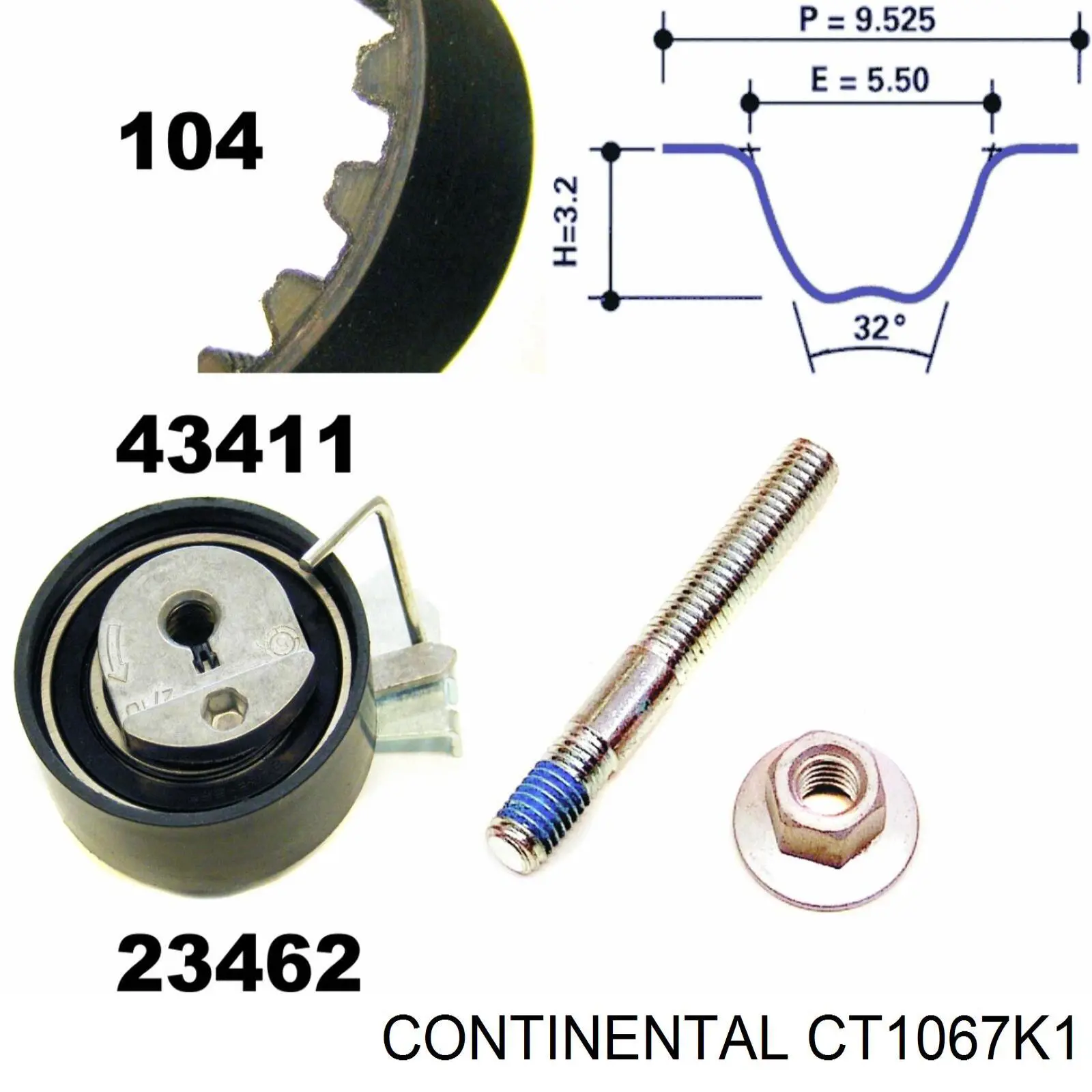 Купить CT1067K1 Continental/Siemens Комплект ГРМ