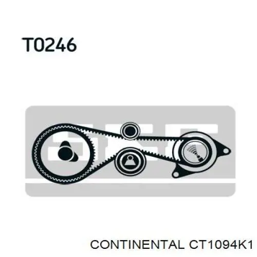 ГРМ ремни, комплект Continental/Siemens CT1094K1 цена, от 83.19 USD