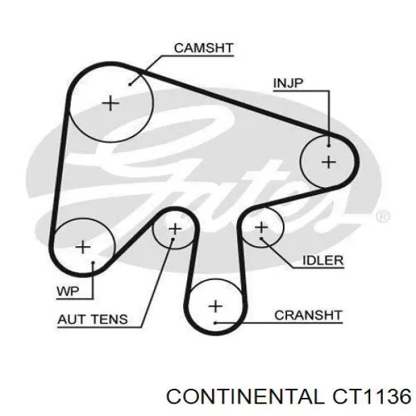 Ремень ГРМ CT1136 Continental/Siemens