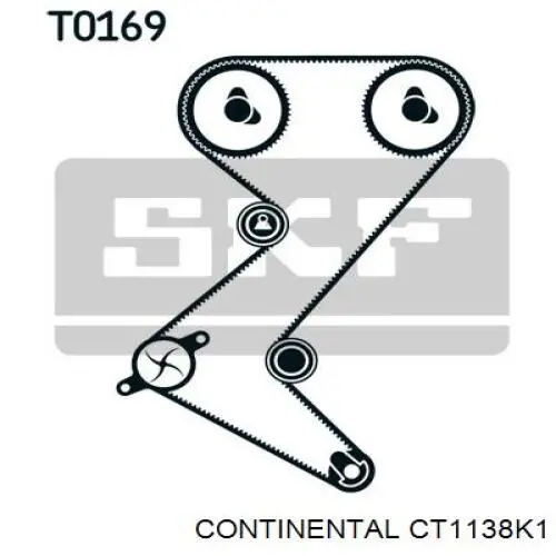 Ремень ГРМ, комплект Continental/Siemens CT1138K1