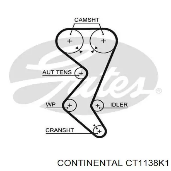 CT1138K1 Continental/Siemens Комплект ремня ГРМ