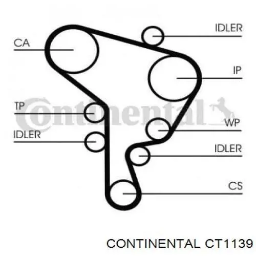 Купить CT1139 Continental/Siemens Ремень газораспределительного механизма