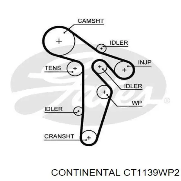 CT1139WP2 Continental/Siemens Комплект ремня ГРМ