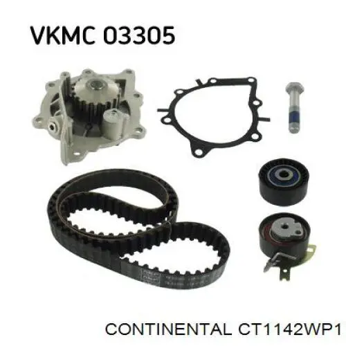 ГРМ ремни, комплект Continental/Siemens CT1142WP1 цена, от 187.49 USD