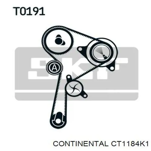 Комплект ГРМ CT1184K1 Continental/Siemens
