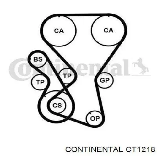 Ремень масляного насоса CT1218 Continental/Siemens