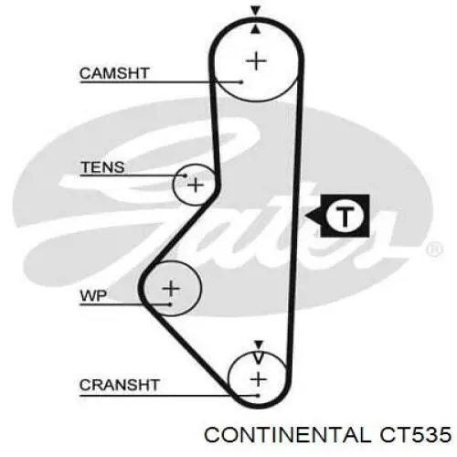CT 535 Continental/Siemens ремень генератора