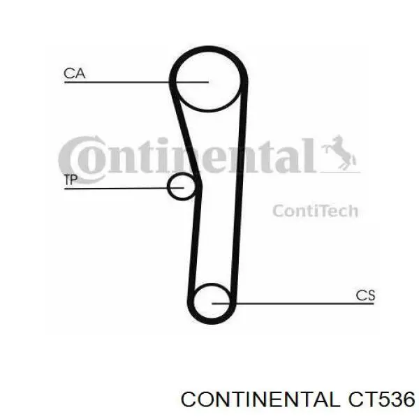 CT536 Continental correia do mecanismo de distribuição de gás