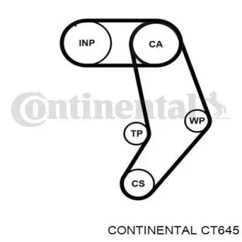 Ремень ТНВД CT645 Continental/Siemens