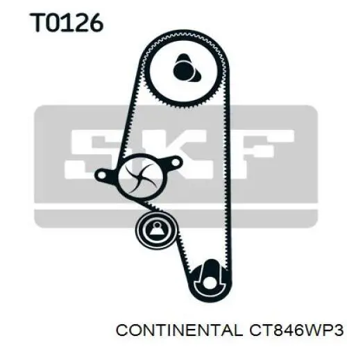Комплект ГРМ CT846WP3 Continental/Siemens