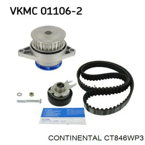 ГРМ ремни, комплект Continental/Siemens CT846WP3 цена, от 81.28 USD