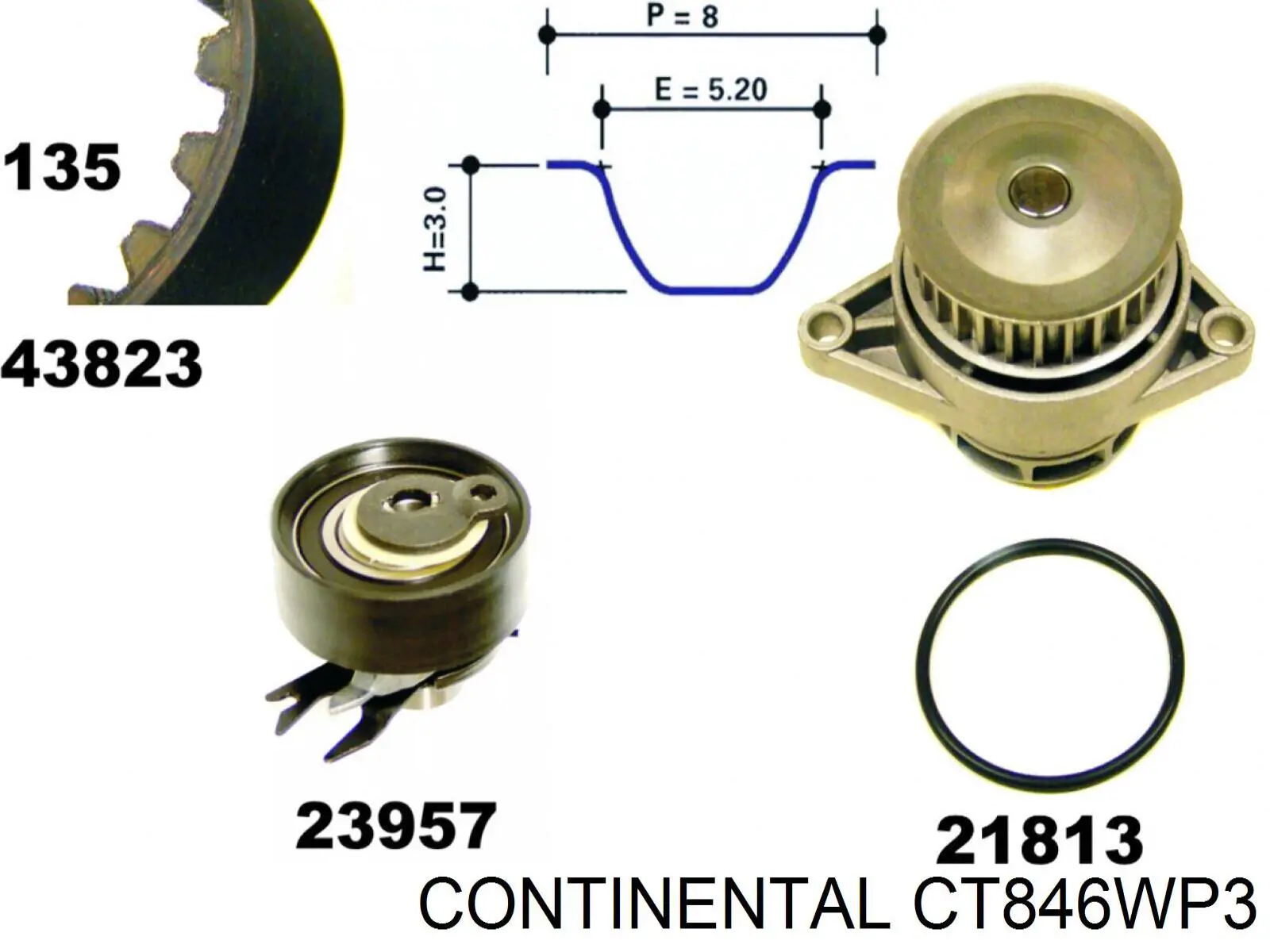 Купить CT846WP3 Continental/Siemens Комплект ГРМ