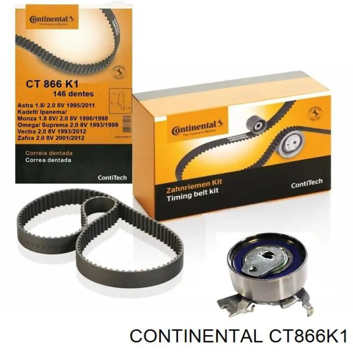 CT866K1 Continental/Siemens correia do mecanismo de distribuição de gás, kit