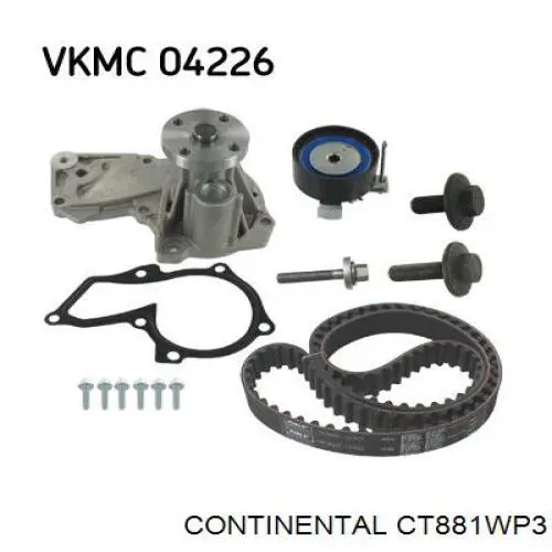 ГРМ ремни, комплект Continental/Siemens CT881WP3 цена, от 108.35 USD
