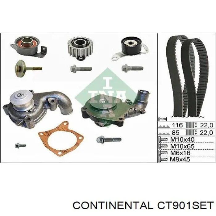 Купить CT901SET Continental/Siemens Ремень газораспределительного механизма