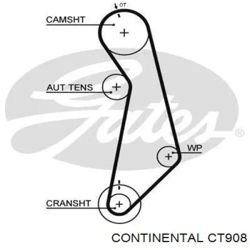 ГРМ ремни Continental/Siemens CT908