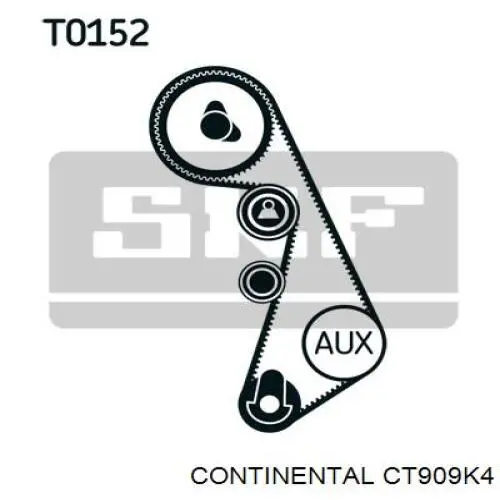 Комплект ГРМ CT909K4 Continental/Siemens
