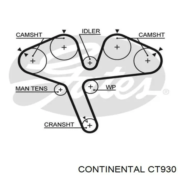 Ремень ГРМ CT930 Continental/Siemens