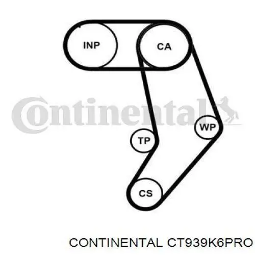 CT939K6PRO Continental/Siemens Комплект ремня ГРМ