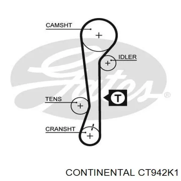 ГРМ ремни, комплект Continental/Siemens CT942K1 цена, от 53.69 USD