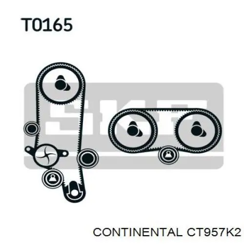 Комплект ГРМ CT957K2 Continental/Siemens