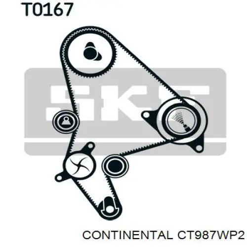 Купить CT987WP2 Continental/Siemens Комплект ГРМ