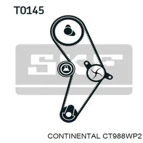Ремень ГРМ, комплект Continental/Siemens CT988WP2