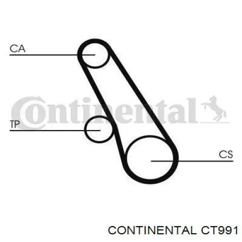 CT991 Continental/Siemens ремень балансировочного вала