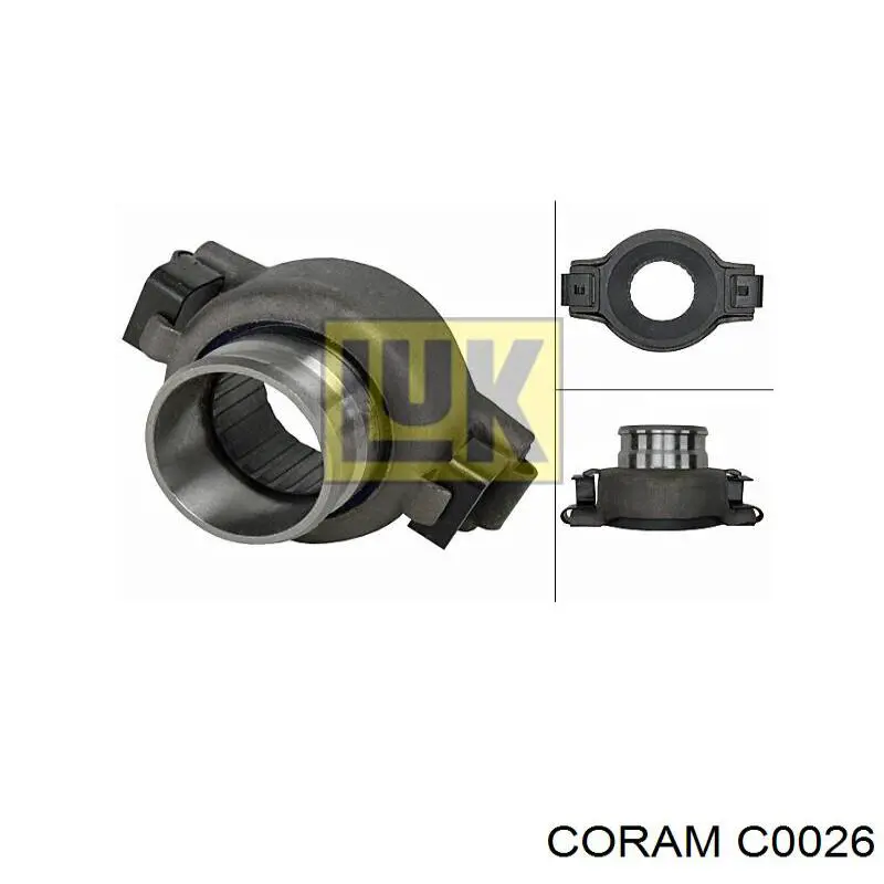 Cojinete de desembrague C0026 Coram