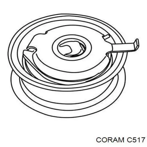 Ролик натяжителя ремня ГРМ Coram C517