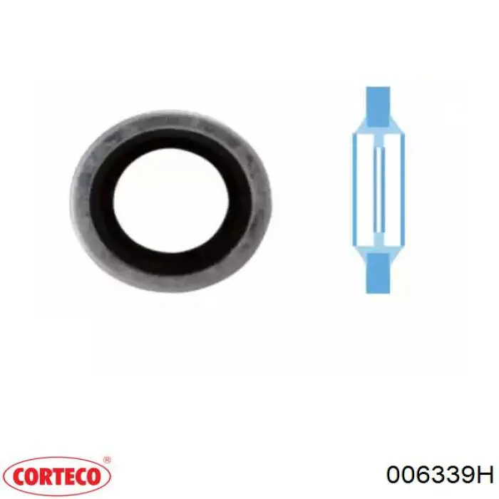 Прокладка пробки поддона двигателя CORTECO 006339H