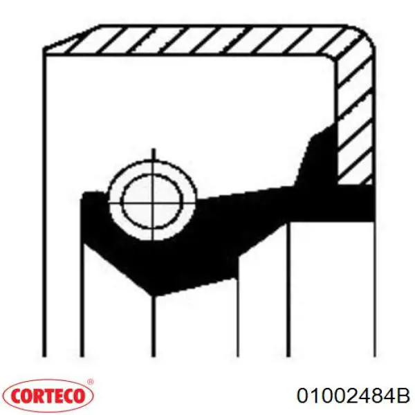 Сальник АКПП/КПП (входного/первичного вала) 01002484B Corteco