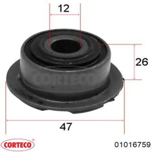 01016759 Corteco Сальник коленвала двигателя, передний