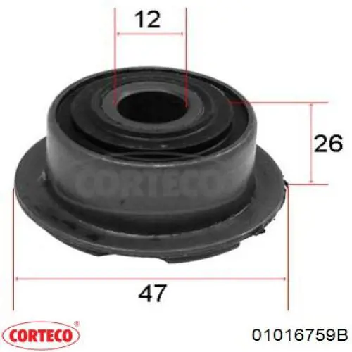 01016759B Corteco Сальник коленвала двигателя, передний