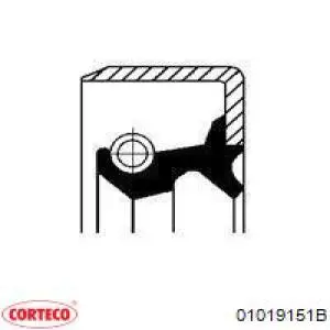 01019151B CORTECO Anillo Reten Palanca selectora, Caja De Cambios original y equivalente