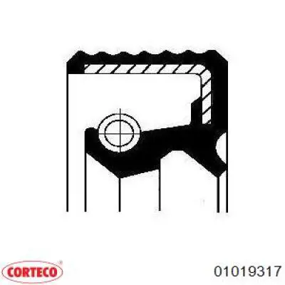 Anillo Reten Palanca selectora, Caja De Cambios 01019317 Corteco