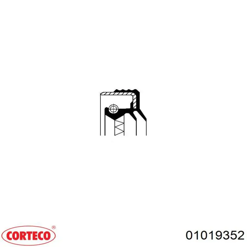 Купить 01019352 Corteco Сальник задней ступицы