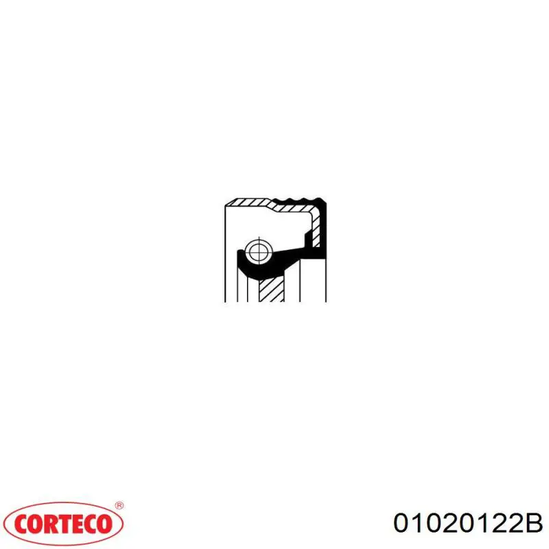 Сальник АКПП/КПП (входного/первичного вала) 01020122B Corteco