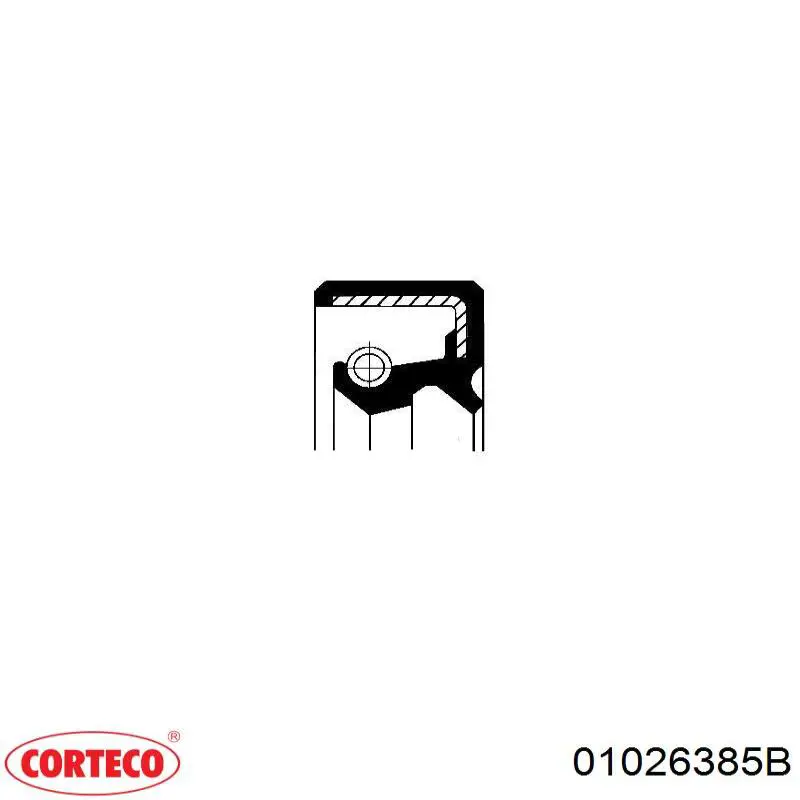 Уплотнительное кольцо, универсальное 01026385B Corteco