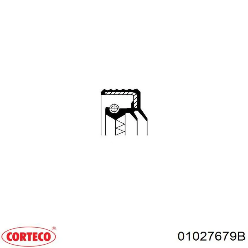 Сальник полуоси переднего моста 01027679B Corteco