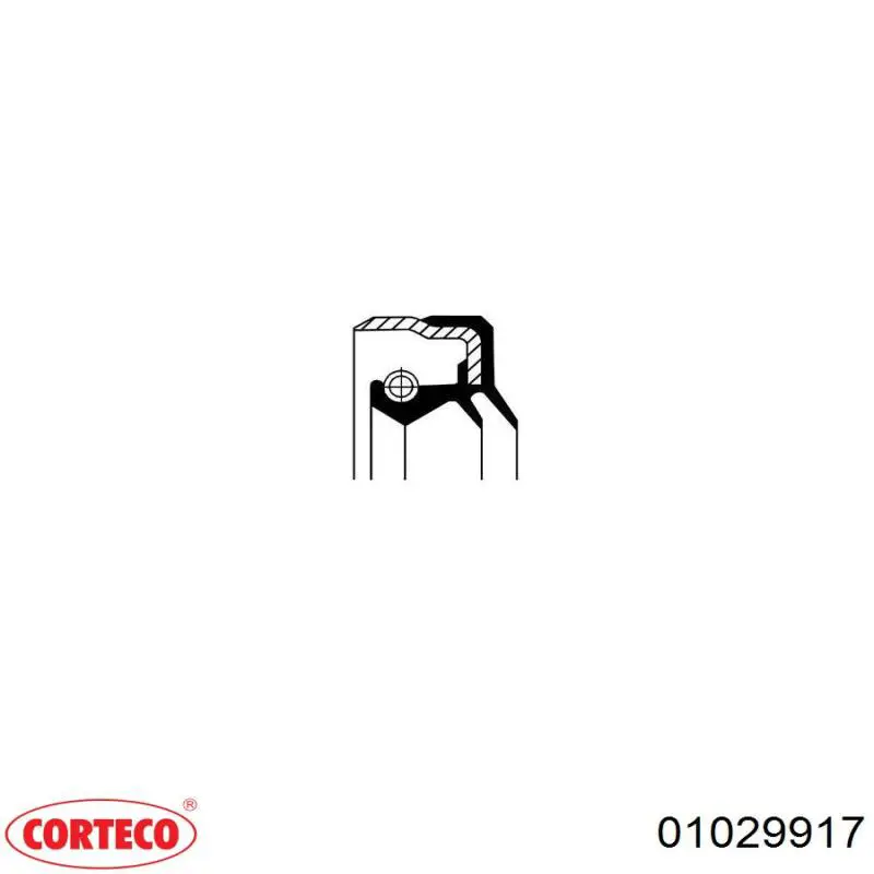 Сальник раздатки, задний, выходной Corteco 01029917B
