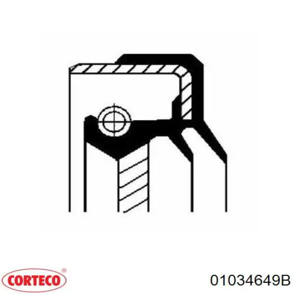 CO01034649B Corteco сальник редуктора заднего моста